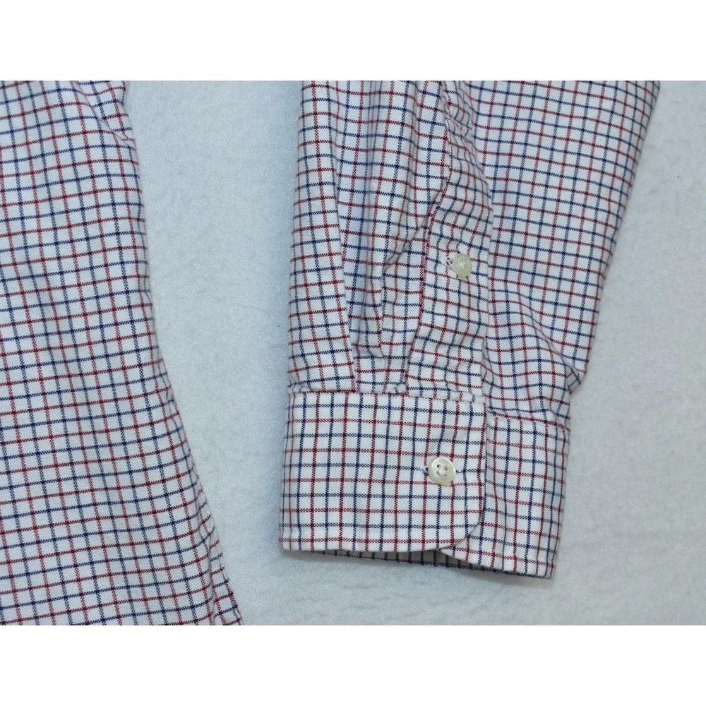 Ralph Lauren Classic Fit Men's Shirt Size XXL White/Red Plaid Check Button Down